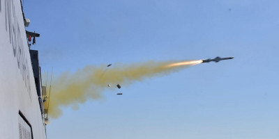 TNI AL Berhasil Uji Penembakan Rudal SSM Exocet MM40  Block 3 Pada Latihan Armada Jaya XLI TA 2023