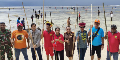 Danposramil Biak Timur Hadiri Snap Mor Festival Biak Munara Wampasi 2023