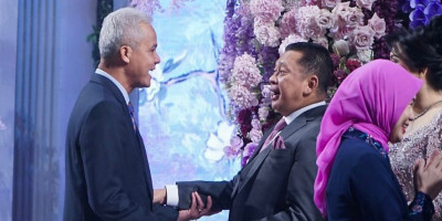 Ganjar Pranowo Hadiri Pernikahan Putri Ketua MPR RI Bamsoet