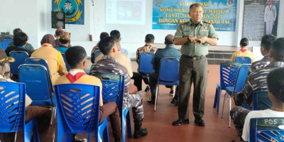 Tanamkan Cinta Tanah Air, Dandim 1708/BN Berikan Materi Wawasan Kebangsaan kepada Peserta Komsosmar