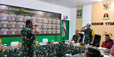 Kodim 1708/BN Terima Kunjungan Tim Wasev Mabesad
