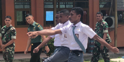Kodim 1708/BN Gelar Seleksi Paskibra Diikuti 40 Putra-Putri Terbaik Kabupaten Supiori