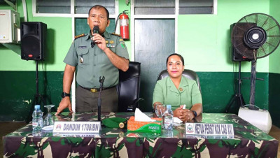 Dandim 1708/BN Ingatkan Anggota Persit untuk Tidak Ikut Politik Praktis