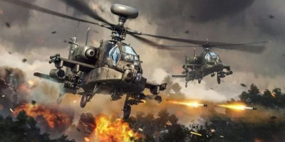  Tembakan dan Manuver Helikopter Serang AH-64E Apache TNI Hancurkan Musuh