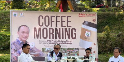 Gelar Coffee Morning, Pj. Gubernur Sulbar Ajak DPRD Fokus Wujudkan Sulbar Malaqbi