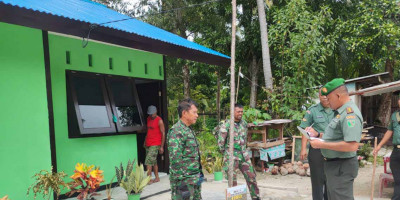Jelang Penutupan, Dandim 1708/BN Berikan Penilaian Kualitas Bangunan Pengerjaan Anggota Satgas TMMD