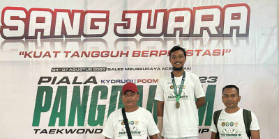 Hari Pertama, Atlit Abdya Amankan 2 Medali Turnamen Taekwondo Piala Pangdam IM