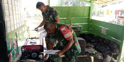 Satgas Yonarmed 1 Terima Kunjungan Tim Verifikasi Kolakops 151/BNY