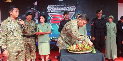 Peringatan HUT ke-22 Taipur di Markas Kostrad Cilodong