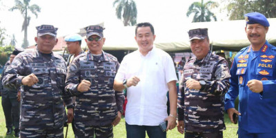 Wadan Kormar Dampingi Pangkoarmada RI Melaksanakan Program Bintahwilmar Ta. 2023 Di Wilayah Lampung