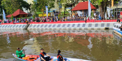 Masyarakat Jaga Kebersihan Sungai di Palembang Lewat Penataan Tepi Sungai Sekanak 