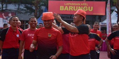 Dankormar Turut Larut dalam Kegembiraan bersama Prajurit di Acara HUT ke-78 RI