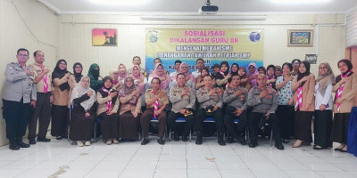 Polsek Kramat Jati  Lakukan Sosialisasi Dikalangan Guru BK Terkait Tawuran Pelajar SMP
