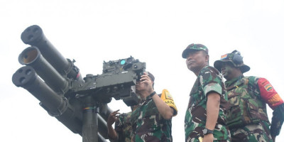 Pangdam I/BB Tinjau Uji Tembak Rudal Canggih Pertahanan Udara TNI AD