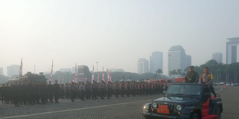 Panglima TNI dan Kapolri Pimpin Apel Pasukan Pengamanan KTT Ke-43 ASEAN