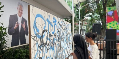 Wadahi Suara Anak Muda, Rumah Aspirasi Relawan Ganjar Pranowo Gelar Acara Mural