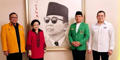 Ketua Umum Parpol Pengusung Ganjar Pranowo Kumpul di Kantor PDIP