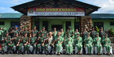 Kunjungan Kerja Pangdam XVII/Cenderawasih di Wilayah Kabupaten Mimika