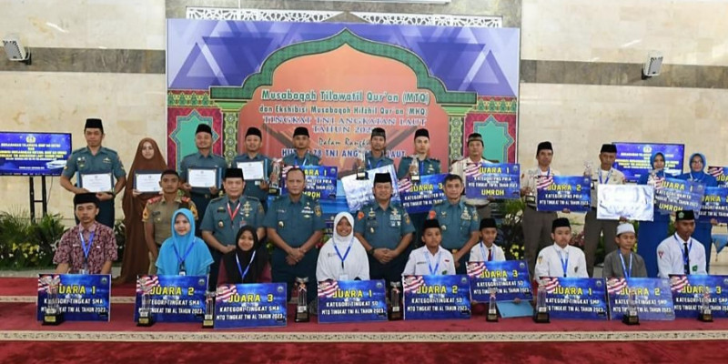 Apresiasi Pemenang MTQ Tingkat TNI AL, Kasal Umrahkan Gratis para Pemenang