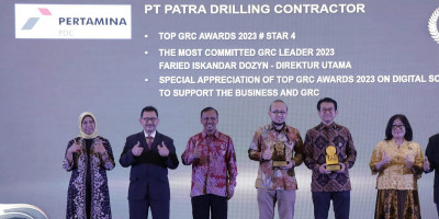 Patra Drilling Contractor Raih Tiga Penghargaan Top GRC Awards 2023 
