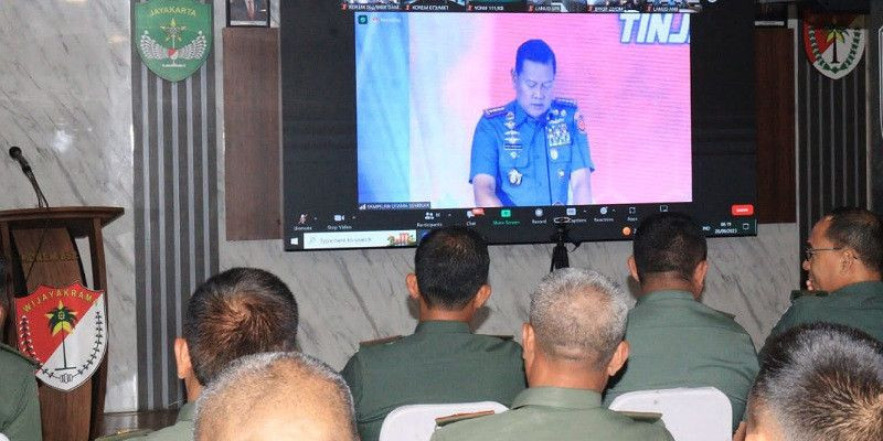 Korem 052/Wijayakrama Gelar Vicon Seminar Nasional bersama  Panglima TNI