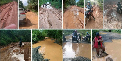 Derita Masyarakat Lima Desa di Kecamatan Gumay Talang Akibat Kerusakan Jalan