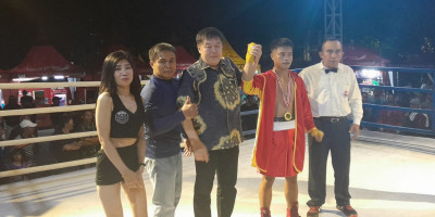 Membanggakan, Atlet Tinju Marinir Raih Juara Super Fight Tahun 2023