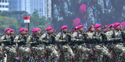 Marinir Raih Juara Parade, Defile Dan Yel-Yel HUT Ke-78 TNI Tahun 2023