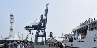 Bakamla RI Lepas Kepulangan Indian Coast Guard Ship Samudra Prahari