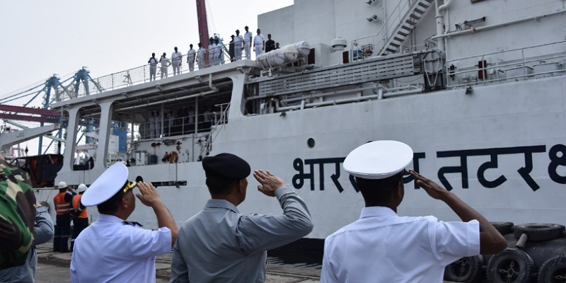 Bakamla RI Lepas Kepulangan Indian Coast Guard Ship Samudra Prahari