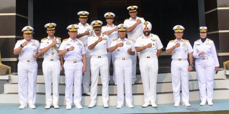 Koarmada RI Terima Kunjungan Komandan Komando Latihan Angkatan Laut India 