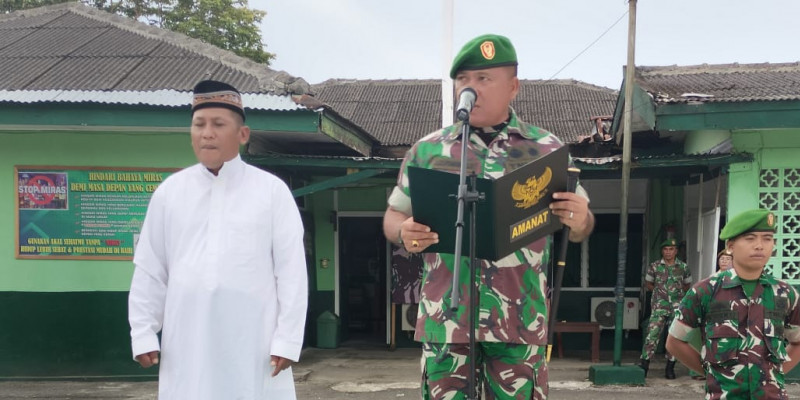 Suasana Haru, Dandim 1708/BN Sambut Kedatangan Anggotanya dari Ibadah Umroh