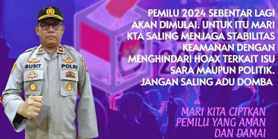 Kompol Rusit Malaka Ajak Masyarakat Ciptakan Pemilu Aman dan Damai