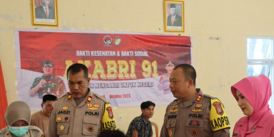 Peringati 32 Tahun Akabri 91, Polres Buol Gelar Donor Darah dan Pengobatan Gratis