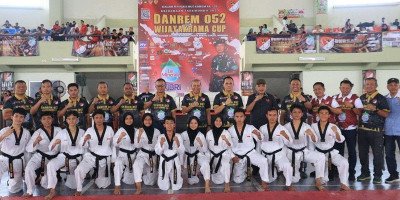 Danrem 052/Wijayakrama Buka Kejuaraan Taekwondo Piala Danrem Cup 2023