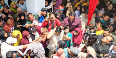 Menhan Prabowo Resmikan 16 Sumber Titik Air di Jawa Tengah