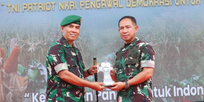 Danrem 012/TU Raih Penghargaan Program Ketahanan Pangan Nasional Terfavorit TNI AD