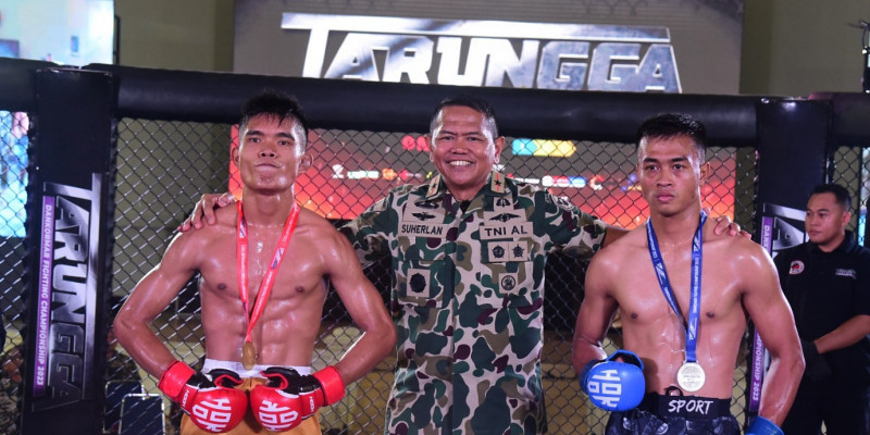 Korps Marinir Gelar MMA Dankormar Fighting Championship