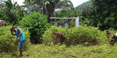 Posramil 1708-02/Biak Utara-Warsa Bantu Warga Buka Lahan Perkebunan