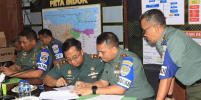 Danrem 052/Wijayakrama Buka Kegiatan Latihan Posko 1 Kodim 0503/JB