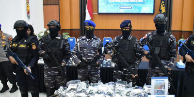 TNI AL Berhasil Gagalkan Pengiriman 23 Kg Narkoba Antar Negara 