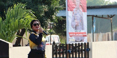 Di Giat Car Free Day Kapolres Lembata Sampai Himbauan Pemilu Damai