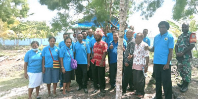 Babinsa Posramil Biak Timur Hadiri Sidang Jemaat GKI Bait-El Aryom Soryar