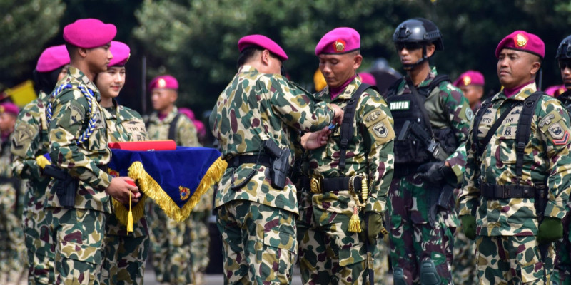 Mayjen TNI (Mar) Endi Supardi Resmi Jabat Dankormar Saat HUT Ke 78 Korps Marinir