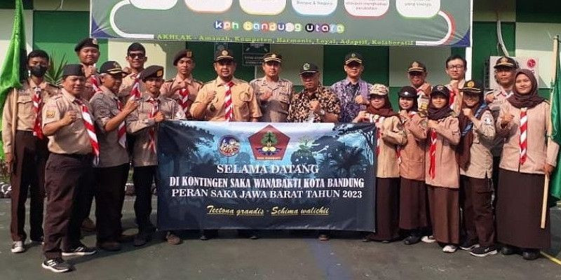 Perhutani Bandung Utara Lepas Saka Wanabakti Ikuti Peran Saka di Buper Jatinangor 
