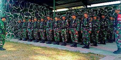 Kodim 0808/Blitar Gelar Latihan Nembak Senjata Ringan