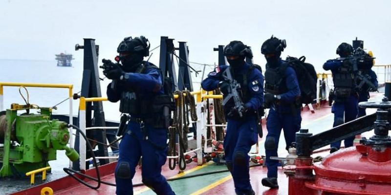 Pengamanan Obvitnas Strategis, Pertamina - TNI AL Gelar Latihan Keadaan Darurat