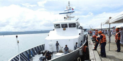 KN. Gajah Laut-404 Bakamla RI Tinggalkan Filipina