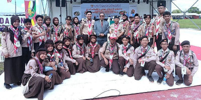 Pramuka Indonesia Promosikan Citra Positif Indonesia di Jambore ke 5 Brunei