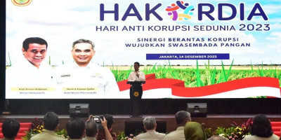 Peringati Hakordia 2023, Mentan Amran Minta Pegawai Perangi Korupsi sampai ke Akarnya
